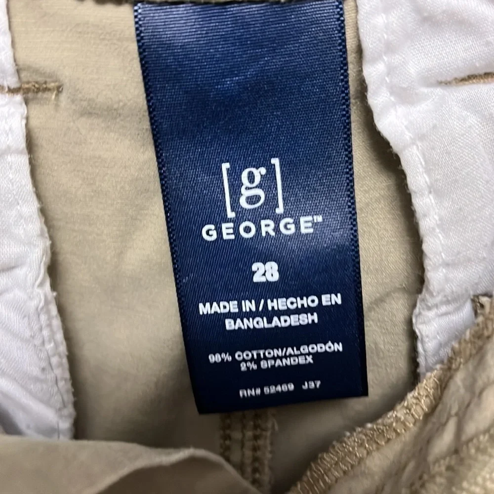 𝅺GEORGE- tan cargo shorts